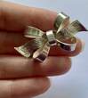 Brosche Handarbeit Schleife Silber Silberschmuck