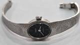Damenarmbanduhr, Silberuhr Mechanische Armbanduhr Uhr Condor 110 Swiss 800 er Silber Handaufzug mit normalen Gebrauchsspuren. Funktionsfähig