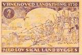 Dänemark 2 Kronen Kroner 1927 Banknote Haderslev unc-