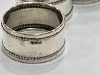 6x Serviertenringe 800 er Silber guter Zustand