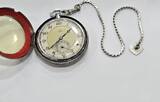 Antike Uhr um 1920 OMEGA Taschenuhr mit 925er Silber Uhrenkette, handaufzug guter Zustand. Funktiosnfähig