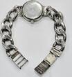 Silberschmuck 835er Silber vintage 835er Silber Armband Uhr LaR Silberarmbanduhr Quarz gebrauchter Zustand. Funktionsfähig
