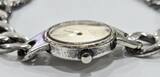 Silberschmuck 835er Silber vintage 835er Silber Armband Uhr LaR Silberarmbanduhr Quarz gebrauchter Zustand. Funktionsfähig