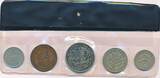 Zypern kibris 5, 25, 50, 100 Mils 1955 1980 5* Münzen Set ss