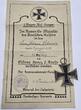 Deutsches Reich Deutschland Militaria Orden Abzeichen 1. Weltkrieg 1914-1918 Eisernes Kreuz 2. Klasse mit Urkunde guter Zustand