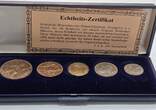 Großbritannien 1/2, 1 Penny , 3 , 6 Pence, 1 Shilling 1946, 1949 1956, 1959, 19 Royal Majesty Collection 5x Münzen Lot ss, box+zertfikat