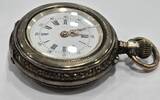 Antike Taschenuhr Galonne 800 Silber mechanische Uhr, 6 Rubis guter Zustand. Funktionsfähig