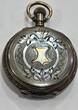 Antike Taschenuhr Galonne 800 Silber mechanische Uhr, 6 Rubis guter Zustand. Funktionsfähig