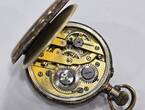 Antike Taschenuhr Galonne 800 Silber mechanische Uhr, 6 Rubis guter Zustand. Funktionsfähig