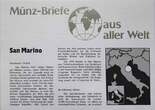 San Marino 500 Lire 1983 Münze und Briefmarke Numisbrief Prägefrisch
