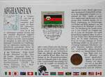 Afghanistan 25 Pul 1990 Münze und Briefmarke Numisbrief Prägefrisch