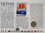 Vietnam 5 Hao 1976 Münze und Briefmarke Numisbrief Prägefrisch