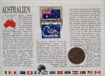 Australien 20 Cents 1981 Münze und Briefmarke Numisbrief Prägefrisch