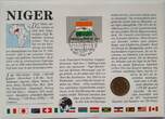 Niger 5 Francs 1972 Münze und Briefmarke Numisbrief CH UNC