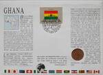 Ghana 1/2 Penny 1958 Münze und Briefmarke Numisbrief CH UNC