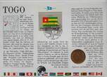 Togo 10 Francs 1971 Münze und Briefmarke Numisbrief Prägefrisch