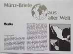 Mexico 1 Peso 1981 Münze und Briefmarke Numisbrief Prägefrisch