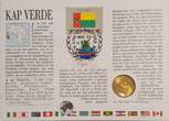 Kap Verde 100 Centavos 1990 Münze und Briefmarke Numisbrief Prägefrisch
