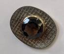 Anhänger/Brosche mit Rauchquarz 925er Sterling Silber Silberschmuck gebraucht aber in guter Erhaltung