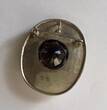 Anhänger/Brosche mit Rauchquarz 925er Sterling Silber Silberschmuck gebraucht aber in guter Erhaltung