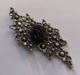 Antiker Silberanhänger mit Amethyst 835er Silber Silberschmuck gut