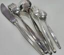Besteck WMF Hannover 5800 geriffelt 12 Personen 90er Silber Auflage 63 Teile guter Zustand. Kein Abrieb