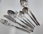 Besteck WMF Hannover 5800 geriffelt 12 Personen 90er Silber Auflage 63 Teile guter Zustand. Kein Abrieb