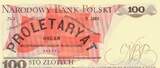 Polen 100 Zloty 1986 Banknote unc