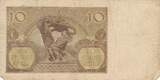Generalgouv, Polen 10 Zloty 1940 Banknote IV, gebraucht