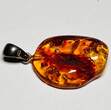 Silberschmuck 835er Silber Baltic Amber Pendant Silber Anhänger getragen und befindet sich in einem guten Zustand