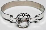 Silberschmuck 925er Silber Set: Halskette, Ring und Armband Rockkristall getragen und befindet sich in einem guten Zustand