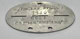 3. Reich Deutschland Abzeichen Militarie 2. Weltkrieg 1939-1945 Erkennungsmarke, 2./Inf.Ers.Btl. 209 1180 0 gute Erhaltung
