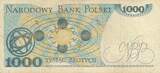 Polen 1000 Zlotych 1982 Banknote III