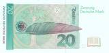 Deutschland BRD 20 Deutsche Mark DM 1991 Standardnote, AA/U unc