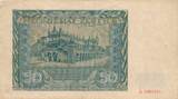 Polen 50 Zlotych Zloty 1941 Banknote III-, kleine Einrisse