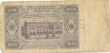Polen 20 Zlotych Zloty 1948 Banknote V, stark gebraucht, Risse. Belegstück