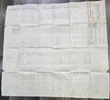 Deutschland Weimarer Republik 3. Reich Passagierschiff Monte Pascoal und Monte Rosa Januar 1934 Schiff Plan Deckplan Schiffplan für Schifffahrten IV, stark gebraucht. Riss
