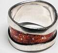 Silberschmuck 925er Silber Antiker Stil Silberring getragen und stark gebraucht