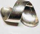 Silberschmuck 925er Silber Gebogener Silberring getragen und befindet sich in einem guten Zustand