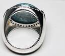Silberschmuck 925er Silber Türkis Ring Damenring Silberring getragen und befindet sich in einem guten Zustand