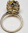 Silberschmuck 925er Silber Zitrone Teardrop Solitär Silberring, Ring Grün-Gold getragen und befindet sich in einem guten Zustand