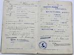 Deutsches Reich Deutschland Seefahrtbuch Fahrtenbuch als Kohlenzieher, Heizer, 1909-1912 Mehrere Seefahrten mit unterschiedlichen Schiffen, mit normalen Gebrauchsspuren