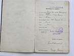 Deutsches Reich Deutschland Seefahrtbuch Fahrtenbuch als Kohlenzieher, Heizer, 1909-1912 Mehrere Seefahrten mit unterschiedlichen Schiffen, mit normalen Gebrauchsspuren