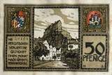 Deutschland, Deutsches Reich 50 Pfennig 1918 1 x Notgeldschein, Notgeld Stadt Burghausen II-