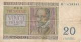 Belgien 20 Francs 1956 Banknote III-