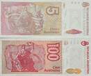 Argentinien 5, 10 Australes 1987-89, 1989-1990 Banknote 2 Stück unc, fast unc