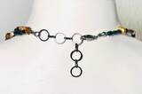 Collier Kette Halskette aus Whiskey-Quarz und verschiedene Modeschmuck getragen und befindet sich in einem guten Zustand