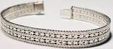 Silberschmuck 835er Silber Silberarmband, Armreif Italien, getragen und befindet sich in einem guten Zustand
