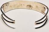 Silberschmuck 925er Silber Sterling Silber Turquoise Cuff Armband getragen und leicht gebraucht
