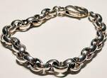 Silberschmuck 925er Silber Silber Chain Armband getragen und befindet sich in einem guten Zustand